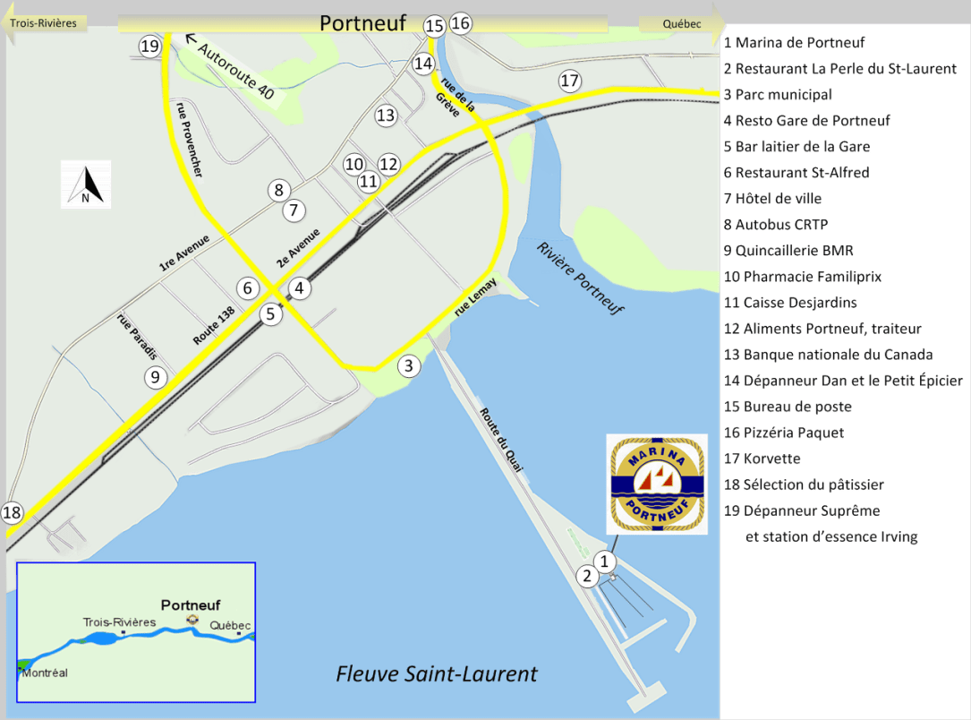 Marina de Portneuf - Localité